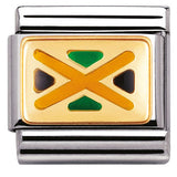 030235/16 Classic steel enamel bonded yellow gold JAMAICA (America)