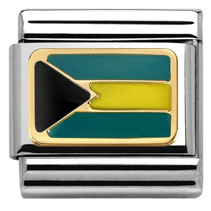 030235/19 Classic ,S/steel,enamel,bonded yellow gold  BAHAMAS (America)
