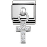 331800/04 Classic CHARMS stainless steel and silver 925 Cross