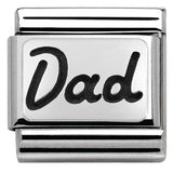 330102/33 Classic PLATES OXIDIZED steel and silver 925 DAD