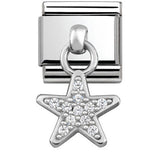 331800/05 Classic CHARMS ,S/steel,silver Star