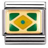 030235/02 Classic ,S/steel,enamel,bonded yellow gold,BRAZIL (America)