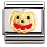 030216/05 Classic , S/steel, enamel, bonded yellow gold Pumpkin