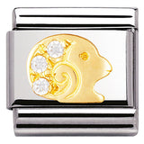 lassic ZODIAC, S/Steel,Bonded Yellow Gold, CZ,  Aries