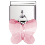 030604/11 Classic,S/steel,  butterfly Pink