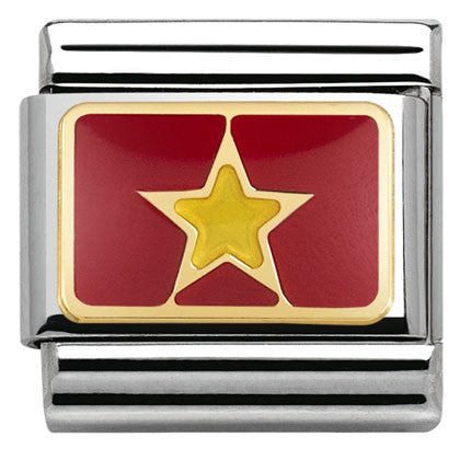 030236/20 Classic,S/steel,enamel,bonded yellow gold,VIETNAM