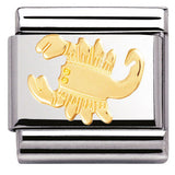 030104/08 Classic ZODIAC, s/steel,Bonded Yellow Gold Scorpio