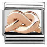 430106/01Classic RELIEF SYMBOLS S/steel Bonded Rose Gold knot