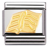 030109/28 Classic,S/Steel, bonded yellow gold book