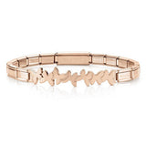 TRENDSETTER Bracelets  in stainless steel with wefts (004_Butterflies  ROSE GOLD)