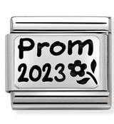 330109/62 Classic OXYDISED PLATES, steel, 925 silver Prom 2023