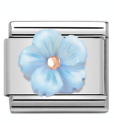 430510/04 Classic, STONE Flower,S/steel,9kt gold. Turquoise