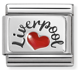 330209/45  Silver Liverpool & Red Heart