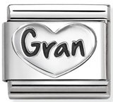 330101/98 Classic Silver& st.steel Gran Heart